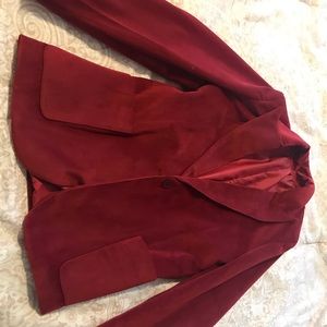 Red velvet costume. Very beautiful. From Russia